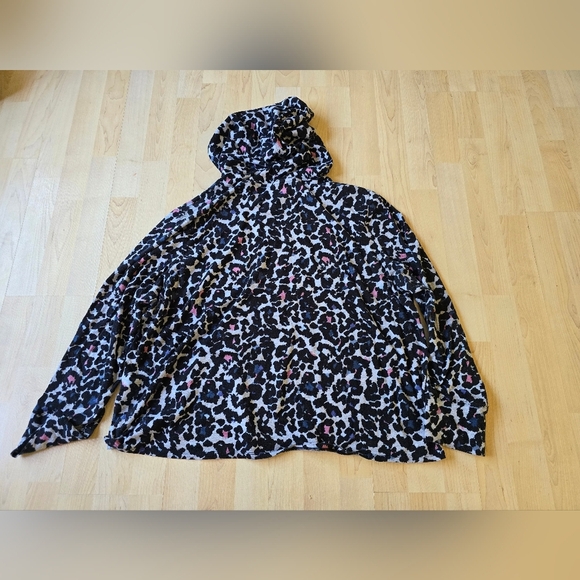 Calvin Klein Leopard Print Hooded Top Size XL - Picture 8 of 13